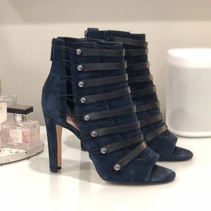 Karl Lagerfeld suede booties